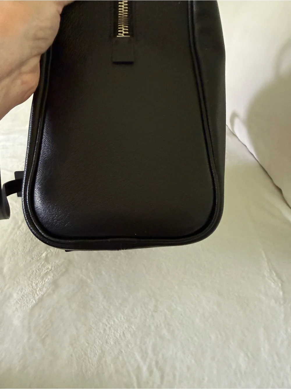 Tom Ford Black Leather Zip-Top Briefcase with Detachable Strap